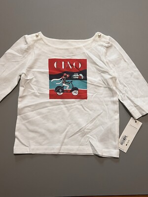 18-24M New Janie & Jack CIAO Girls Long Sleeve Top BNWTS