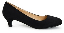 NEW WOMENS LADIES MENS WORK COURT EVENING PARTY LOW HEEL SHOES BIG SIZES UK 9-12