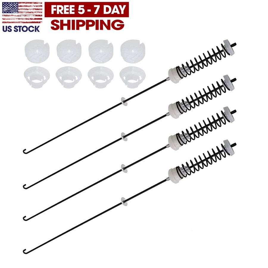 4Pcs Washer Suspension Rod Kit For Amana WTW4816FW1 WTW4816FW2