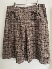 Max & Co Skirt Size 14 55% Wool Blend Woven Fabric Lined Pockets Front Pleat