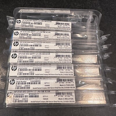 JG661A HPE X140 40G QSFP+ LR4 FTL4C1QE1C-HZ New Sealed Clamshell
