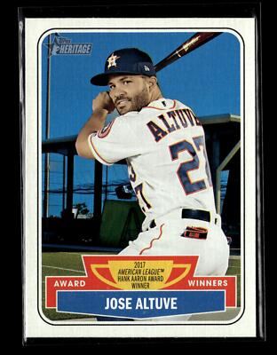 2018 Topps Heritage Award Winners #AW-9 Jose Altuve Houston Astros