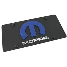 Mopar Logo License Plate (Black)