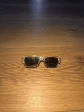 Sun Glasses/ Clear Beige Frame, Tinted Sunglasses.  