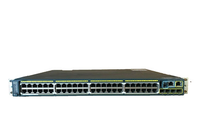 Cisco Catalyst PoE+ 48 Port 4x SFP Gigabit Switch WS-C2960S-48LPS-L + STACK