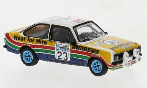 MODELLINO AUTO STATICO BREKINA FORD ESCORT RS 1800 RALLY RAC LOMBARD 1981 1:87 - Immagine 4 di 4