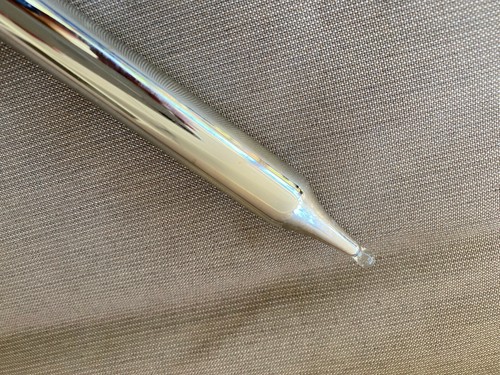 Mercury Glass Candle Stick Candlestick Antique Silver Faux 10" No Cork Fragile - Picture 3 of 4