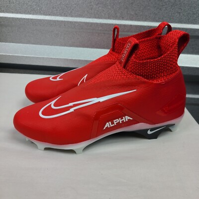 Men's 10 Nike Alpha Menace Elite 3 Football Cleats University Red CT6648-616