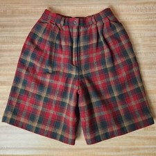Pendleton plaid wool pleated shorts 6