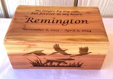 wooden cremation urn - Dog Cremation Urn - Hunting Dog Urn