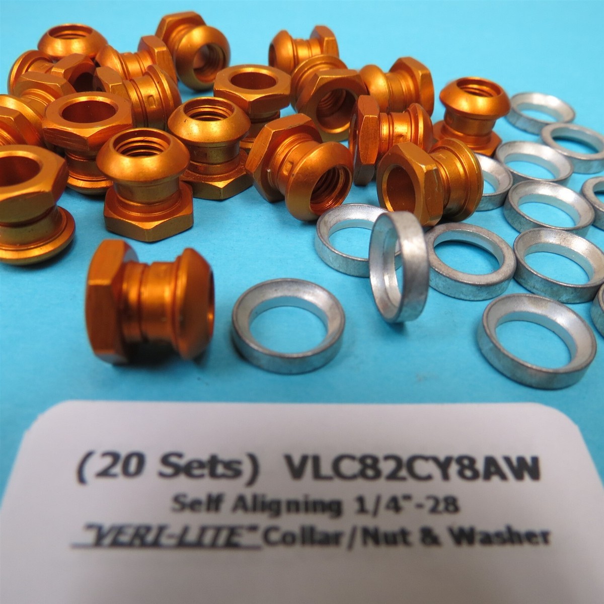 1/4-28 Self-Aligning Nut Collar & Washer Sets “VERI-LITE