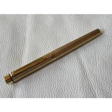 1970s Sheaffer Targa Gold-plated checkered pattern inlay nib 14K F nib