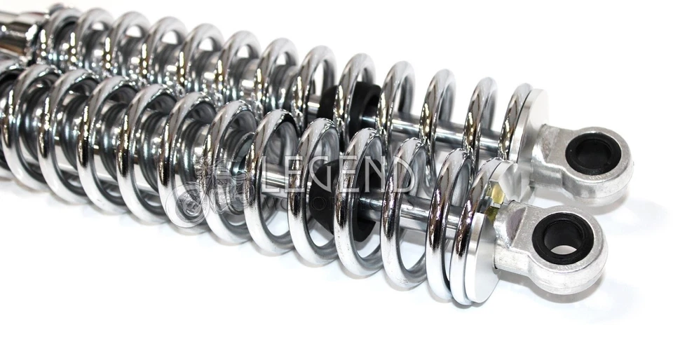 NUEVOS amortiguadores traseros cromo Honda CB400F 75-77 400/4 - amortiguadores 315 mm CB400 Foto 3 de 4