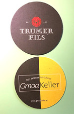 Bierdeckel - Coaster , Trumer Bier , Obertrum / Österreich #4088#