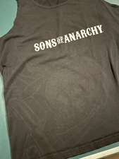 Men’s Sons Of Anarchy FX Licensed Sleeveless Tank Top LARGE Biker TV Motorcycle 