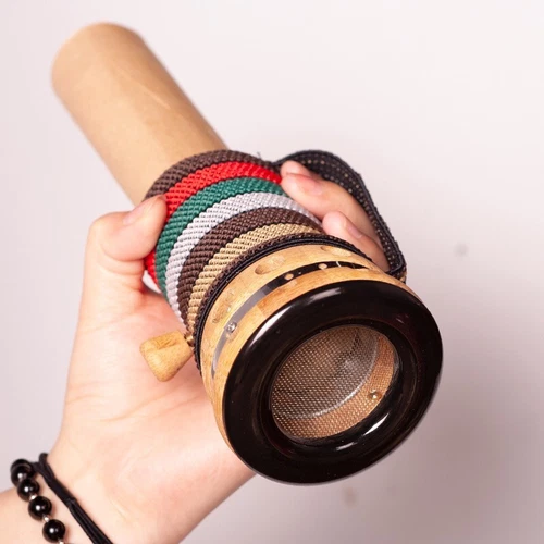 Steinschabtopf Rauchschutz Moxibrennungstopf 砭石刮痧罐 竹制手持艾灸盒 雷火灸控烟灸罐艾灸杯便携式温灸器 - Bild 1 von 16