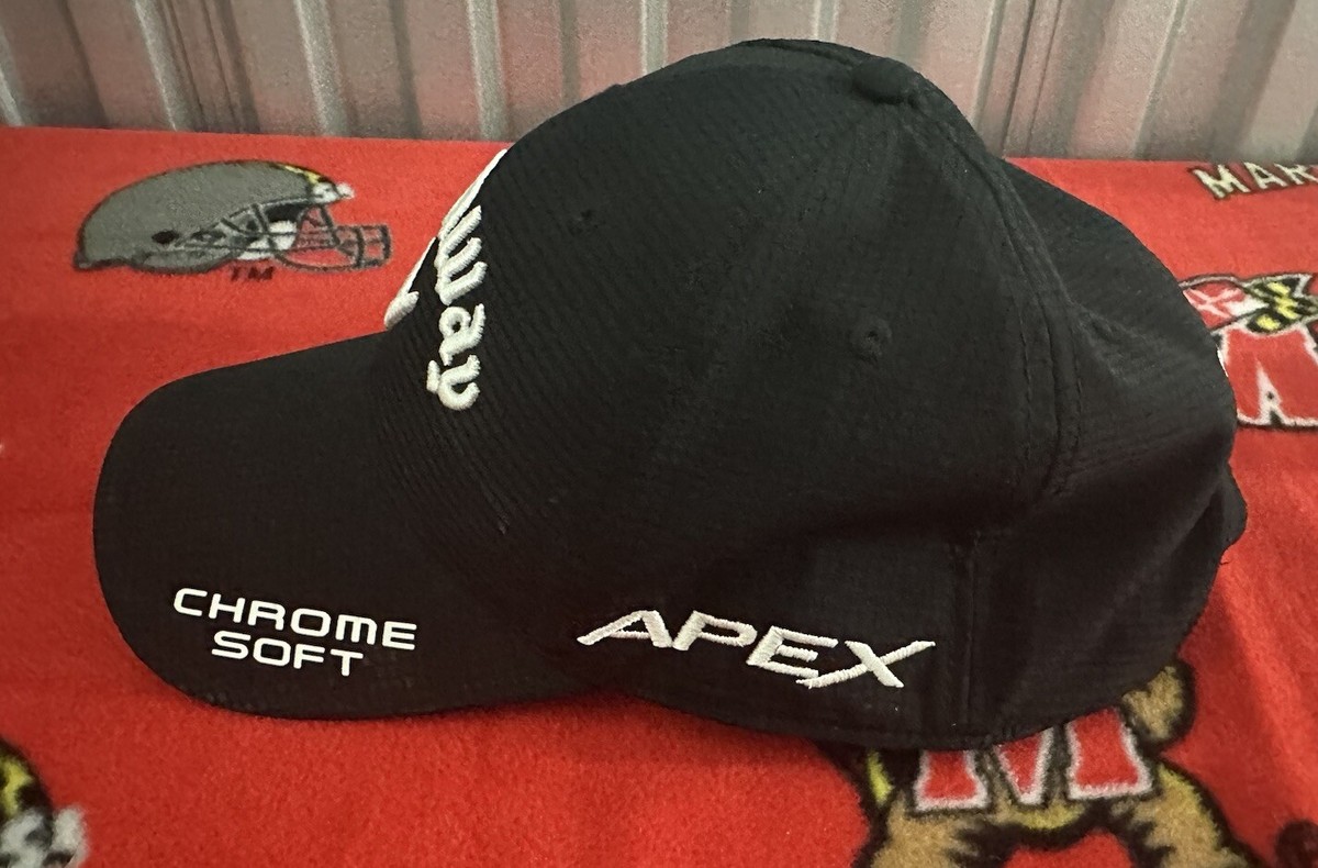 EUC Callaway Chapeau Visière Noir Odyssée Réglable Golf Tour Unisexe