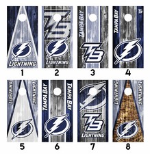 Tampa Bay Lightning Cornhole Wrap Skin Decal Vinyl Sticker MANY DESIGNS SK84