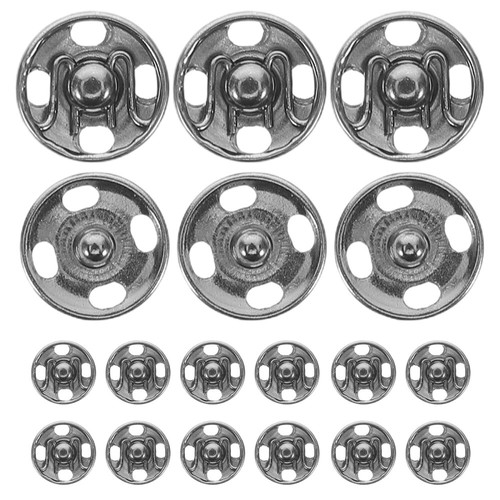 100 Pcs Versteckte Schnalle Kleidung Schnappt Flache Metallknöpfe