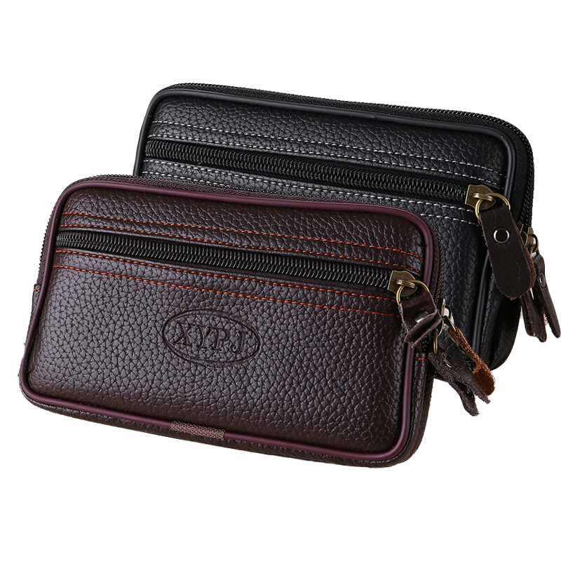 Clutch Wallet Hip bag Waist Belt Bag Men's Money Purse Card holder Coin