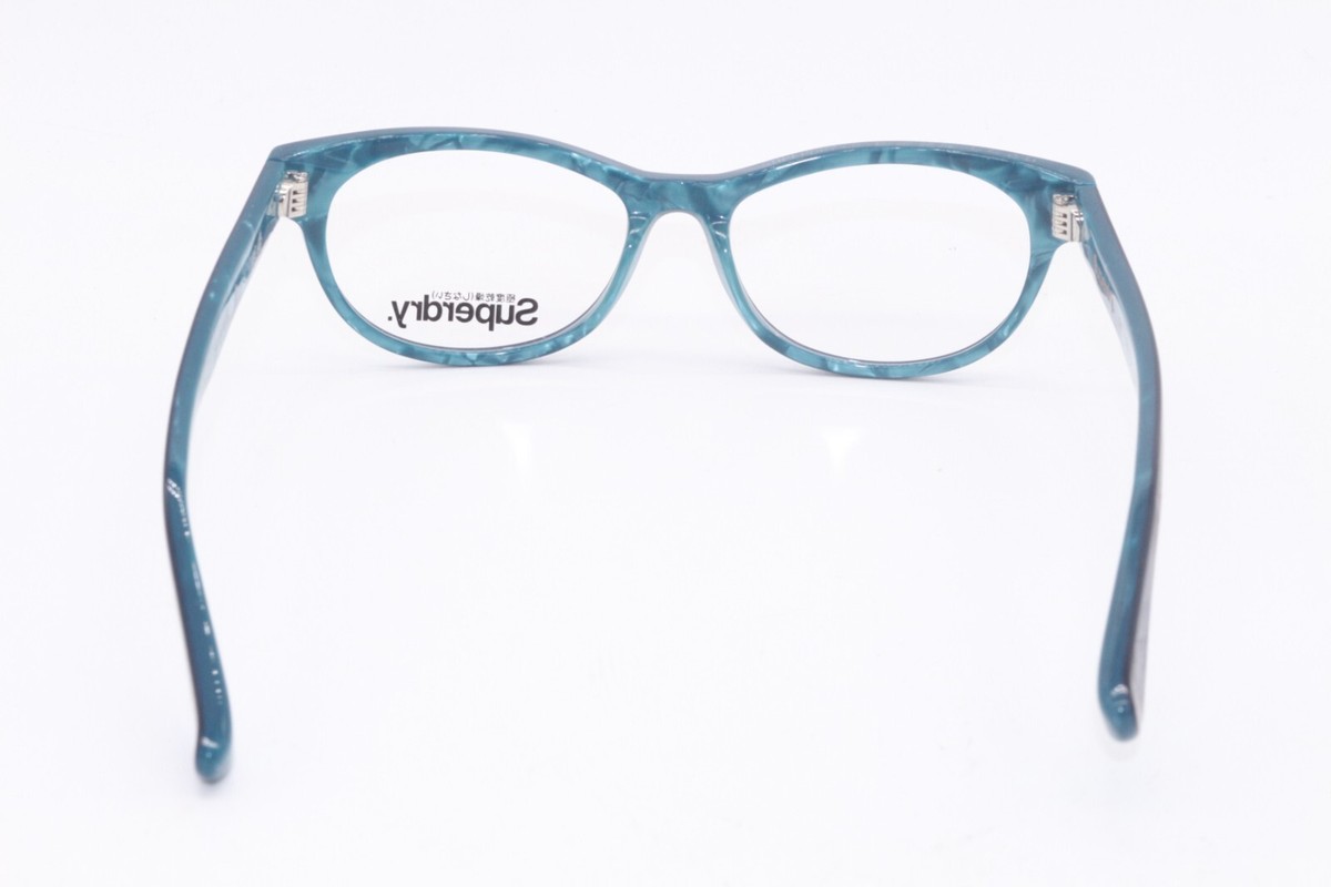 Superdry‎ Icarus Eyeglasses Teal Black Marble Cat Eye Frames 53-17-140 22236 Superdry Icarus Eyeglasses Frame - BestNewGlasses.com main image 3