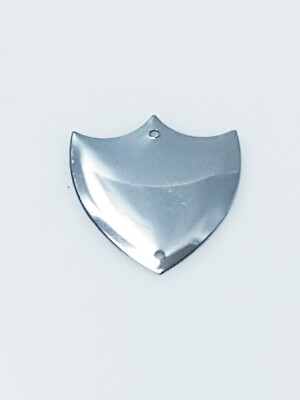 Pokal Plakette Seitenschild Metall 2 Loch poliert Silber Optik 1. 1/4 Zoll x 1,1/4 Zoll