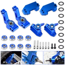 Front Caster Block Steering & Rear Stub Axle Carriers For 1/10 Traxxas 2WD Slash