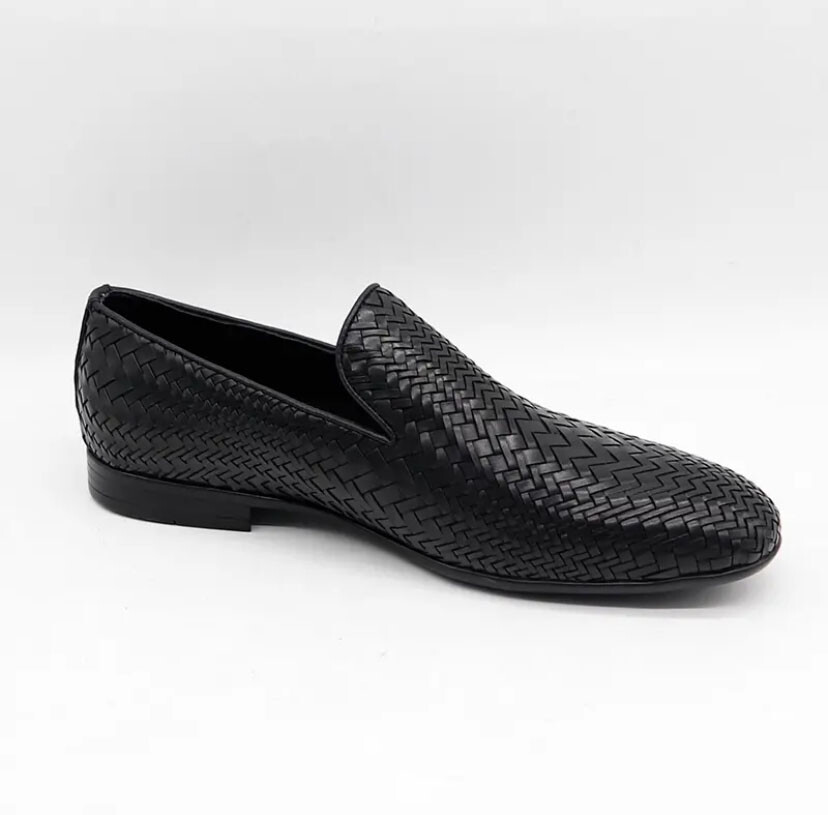 New Men's Casual Leather Shoes High Quality Genuine Leather Handwoven