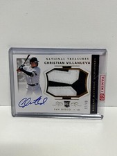 2018 National Treasures Gold Christian Villanueva Patch Auto RC #ed #ed 27/49