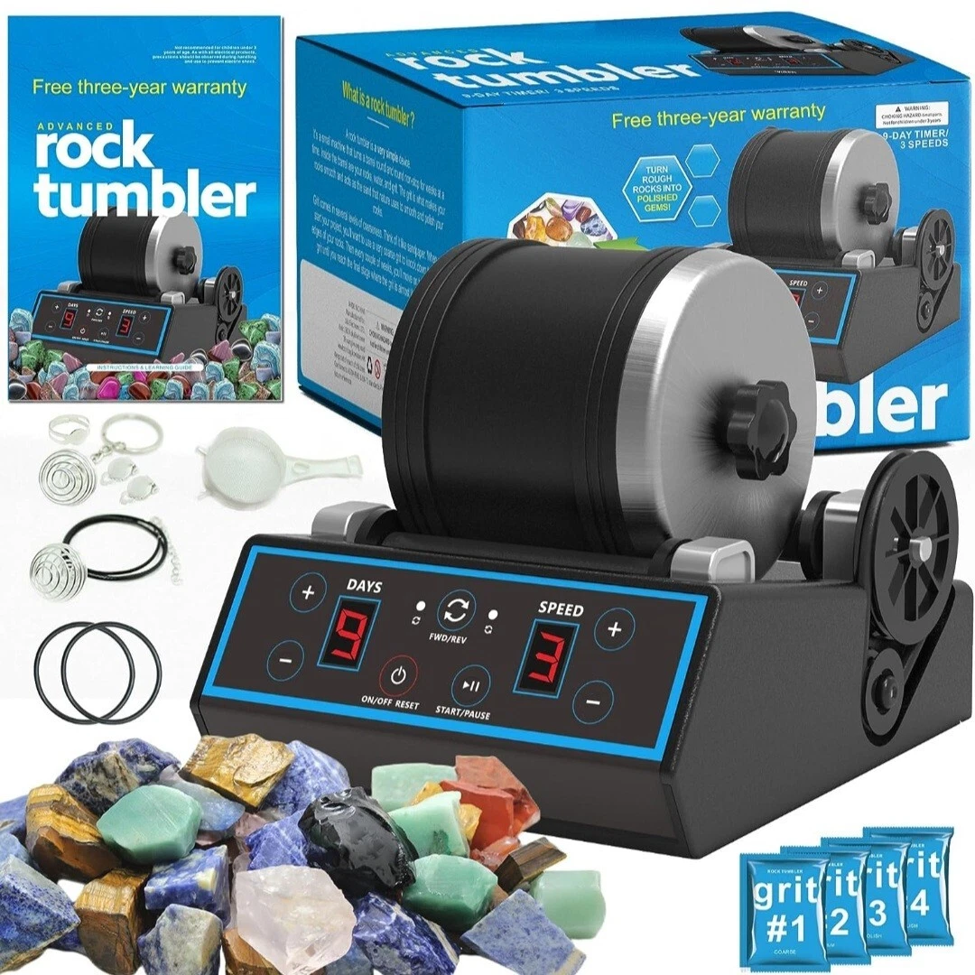 SANOTO Professional Rock Tumbler Kit For Kids Adults