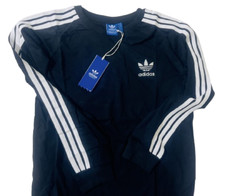 MEN'S ADIDAS ORIGINALS LONG SLEEVE T-SHIRT THREE STRIPE TOP L, XL  SALE