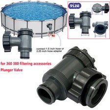 38MM Schwimmbad Filter Pumpe Kolbenventil Pool Plunger ventil Ein/Aus Ventil