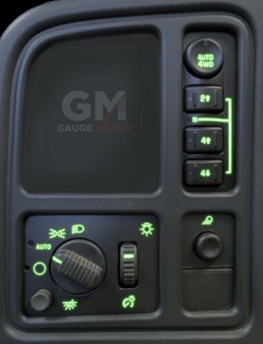Dash Bulb to LED Upgrade Kit in Green 2003 04 05 06 Silverado Sierra Tahoe +more - Picture 6 of 12