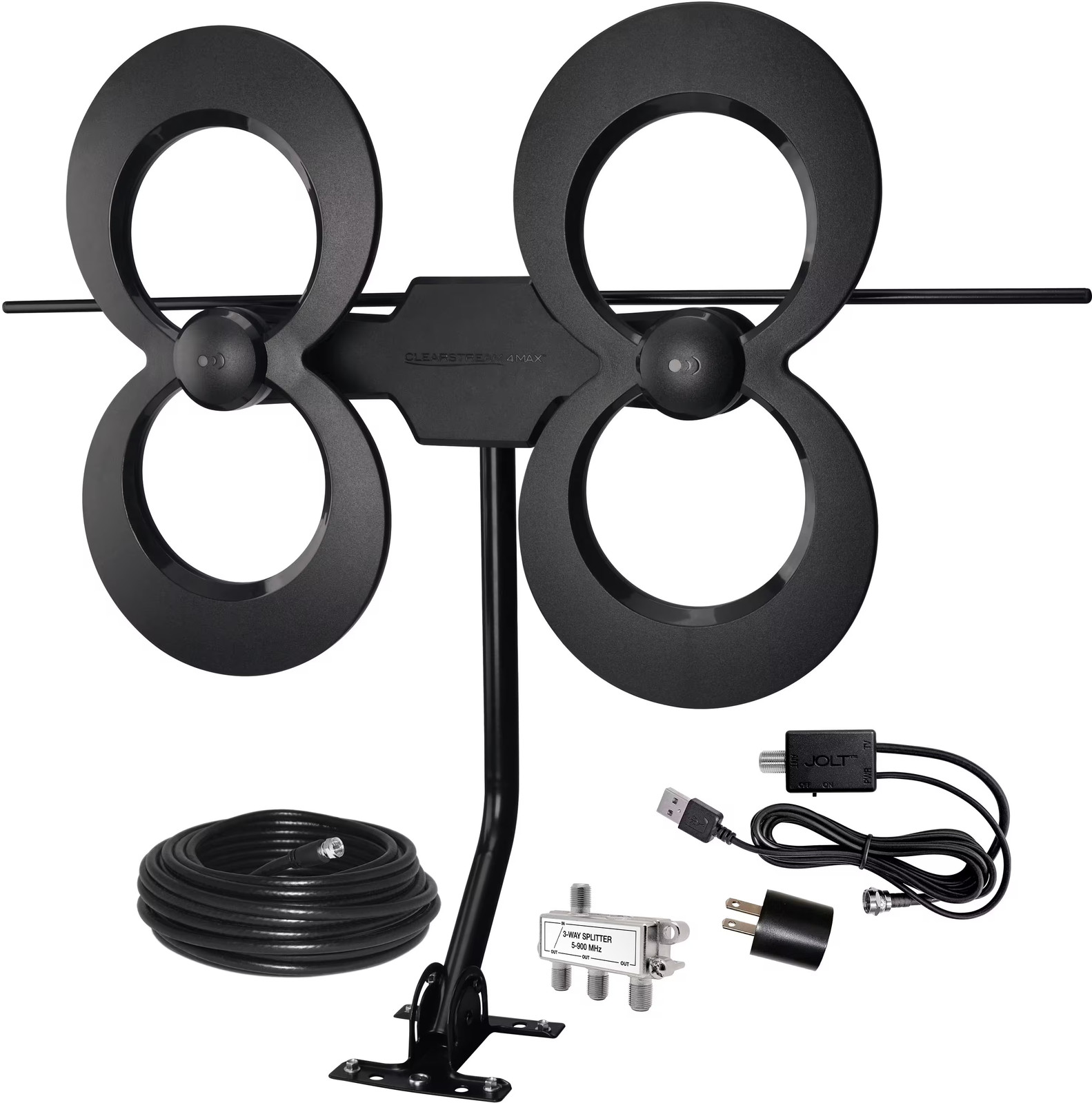 Antennas Direct - ClearStream 4MAX Complete Amplified IndoorOutdoor HDTV Ant 32390₽