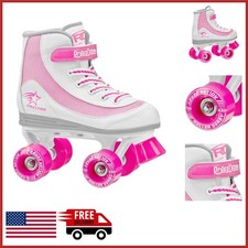 Kids Roller Skates for Beginners with Synthetic Material and Power Strap