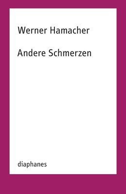 Andere Schmerzen | Werner Hamacher | Deutsch | Taschenbuch | TransPositionen