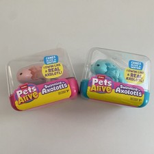 Zuru Pets Alive Swimming Axolotls Blue Pink Set Of 2 Battery Operated