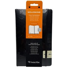 New Moleskine LIVESCRIBE NOTEBOOK 1 Black 240 Pages HARDBACK 5X8.25