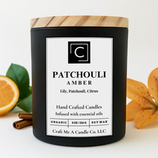 Patchouli Amber Scented Candle