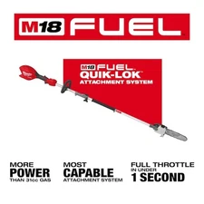 For Milwaukee Tool M18 FUEL 18V 10in Brushless Cordless Battery Powered Pole Saw