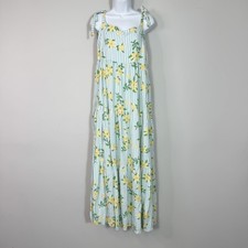 Draper James RSVP Dress Womens XL Floral Stripe Maxi Summer Linen Blend