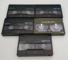 8mm Video Cassette 120 Tapes Mixed Lot 5 4 Sony 1 MAXELL