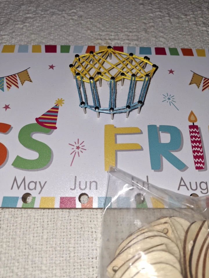 Wooden Classroom Birthday Reminder Calendar - Image 4 of 4