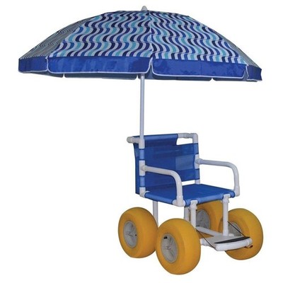 MJM International E720-ATC-Y-U Echo All Terrain Chair with Umbrella, Royal...