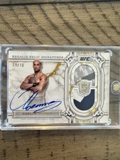 Topps 2024 Royalty UFC Regalia Relic Signatures Gold Autograph Carlos Ulberg /10