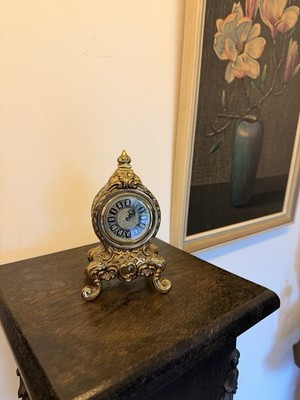 Vintage Blessing West German Wecker Messing Uhr Mechanisch Defekt