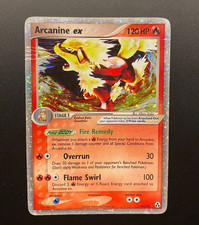 Pokemon Card-Arcanine Ex-83/92-ENG-Ex Hidden Legends -Holo- poor
