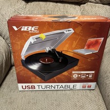 VIBE Sound USB Turntable Converts Records into MP3 Files Model VS-2001-USBT