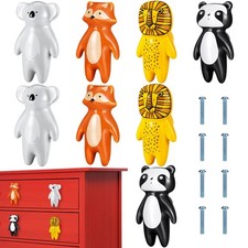 8 Pcs Cute Animal Ceramic Knobs Kids Drawer Pulls Handles - Child Rooms