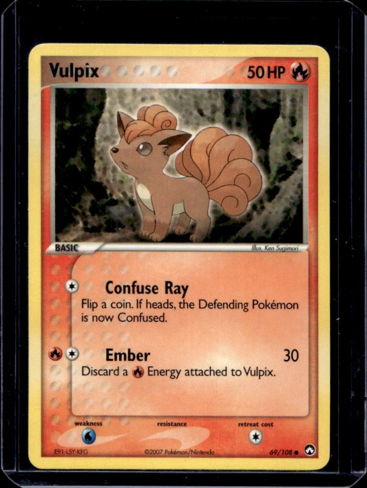 2007 Pokemon EX Power Keepers Vulpix #69/108